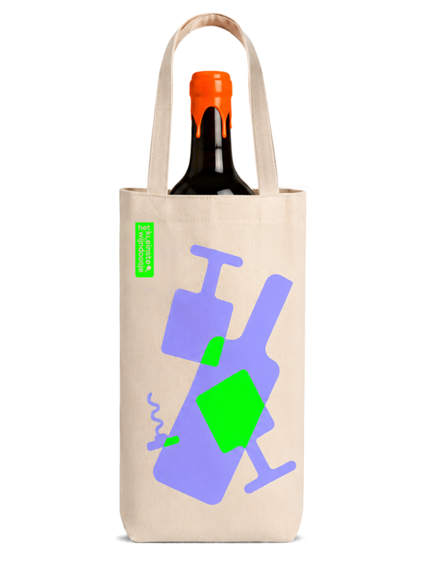 Kleinste Wijntasje groen/blauw